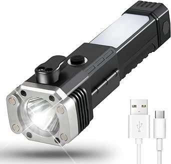 چراغ قوه چند کاره کیفیت بالا شارژی با LEDچند حالته
